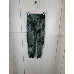 Lululemon Size 6 Green/Blue Nylon Leggings NWOT